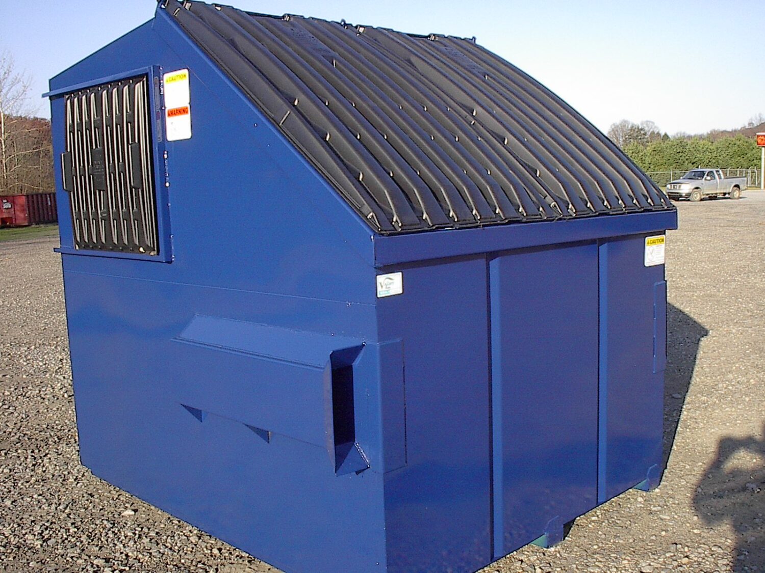 10CY Front Load Slant, Standard Duty (5, Jet Black) Custom Container Solutions